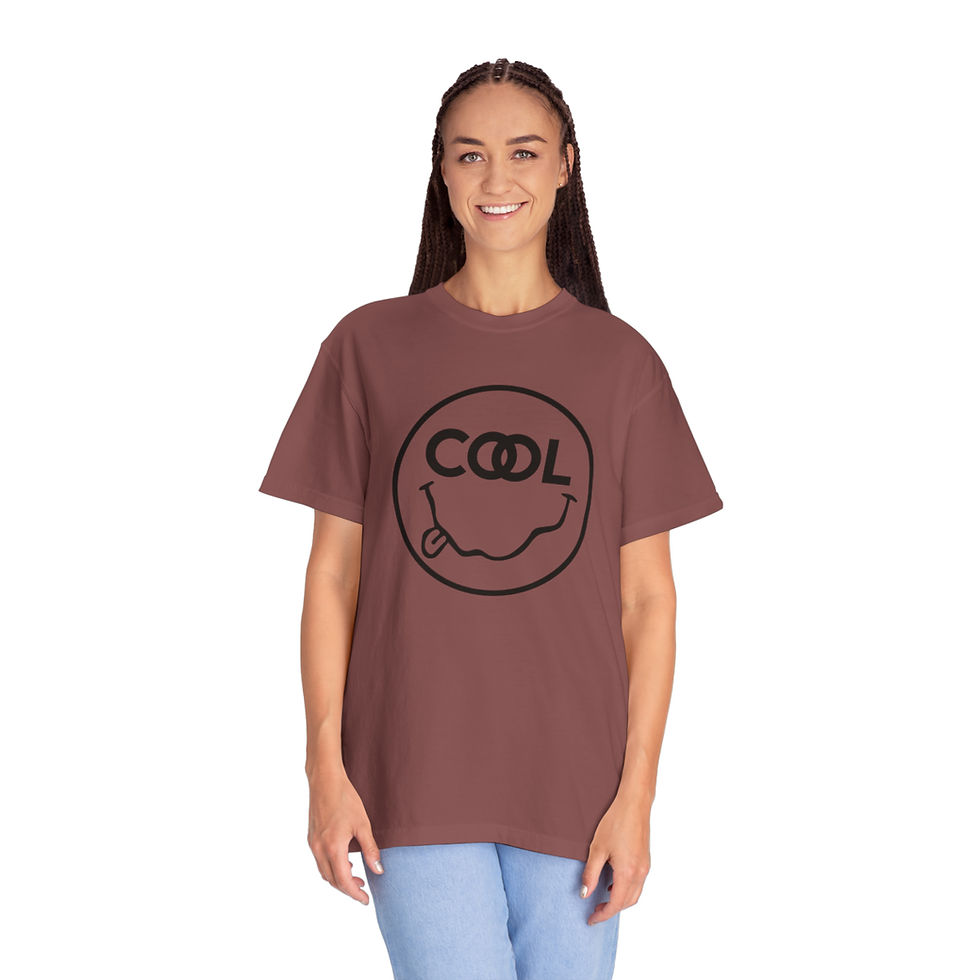 Thumbnail: "the COOL" Smiley Unisex Garment-Dyed T-shirt