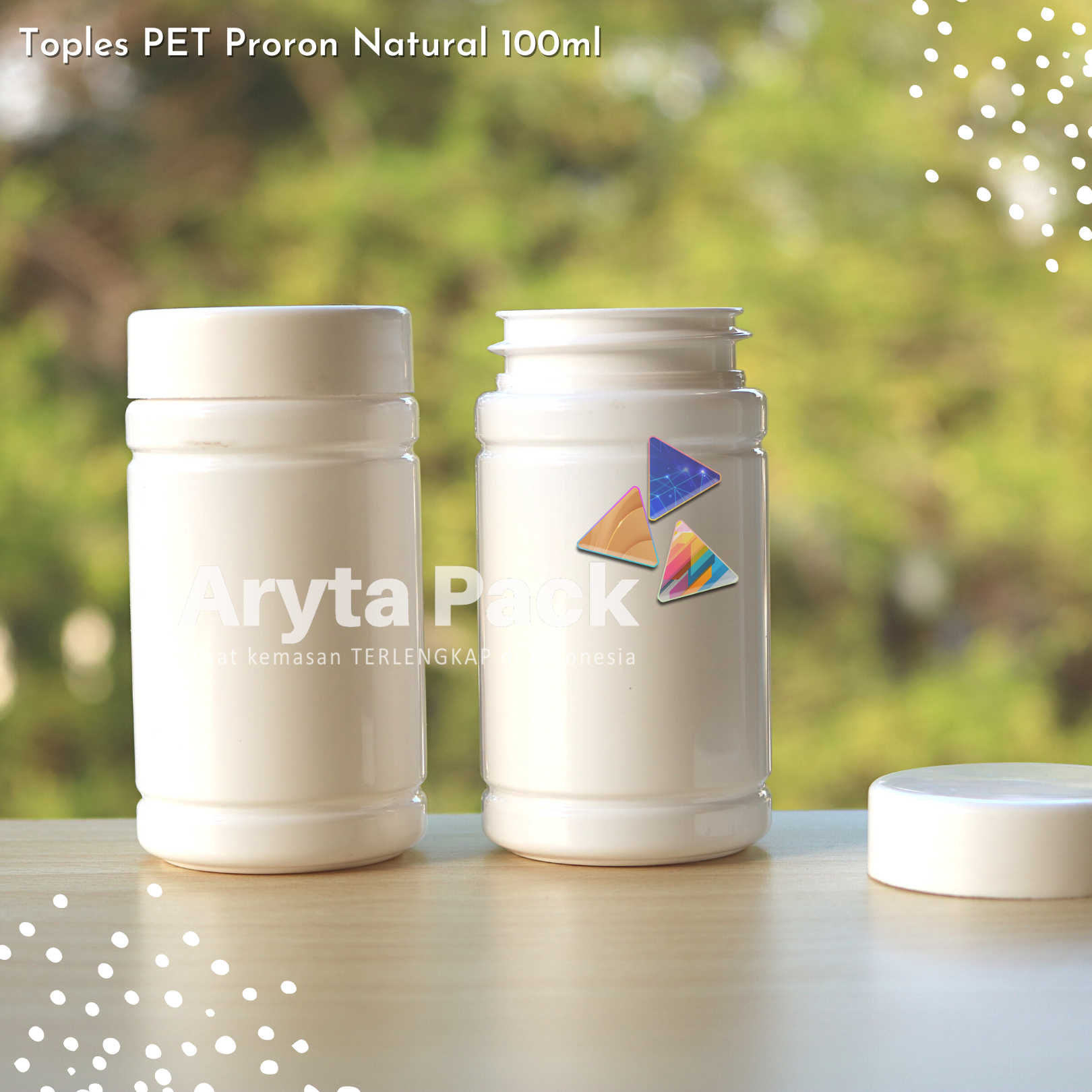 TOPLES PLASTIK PET 100ML PRORON PUTIH SUSU