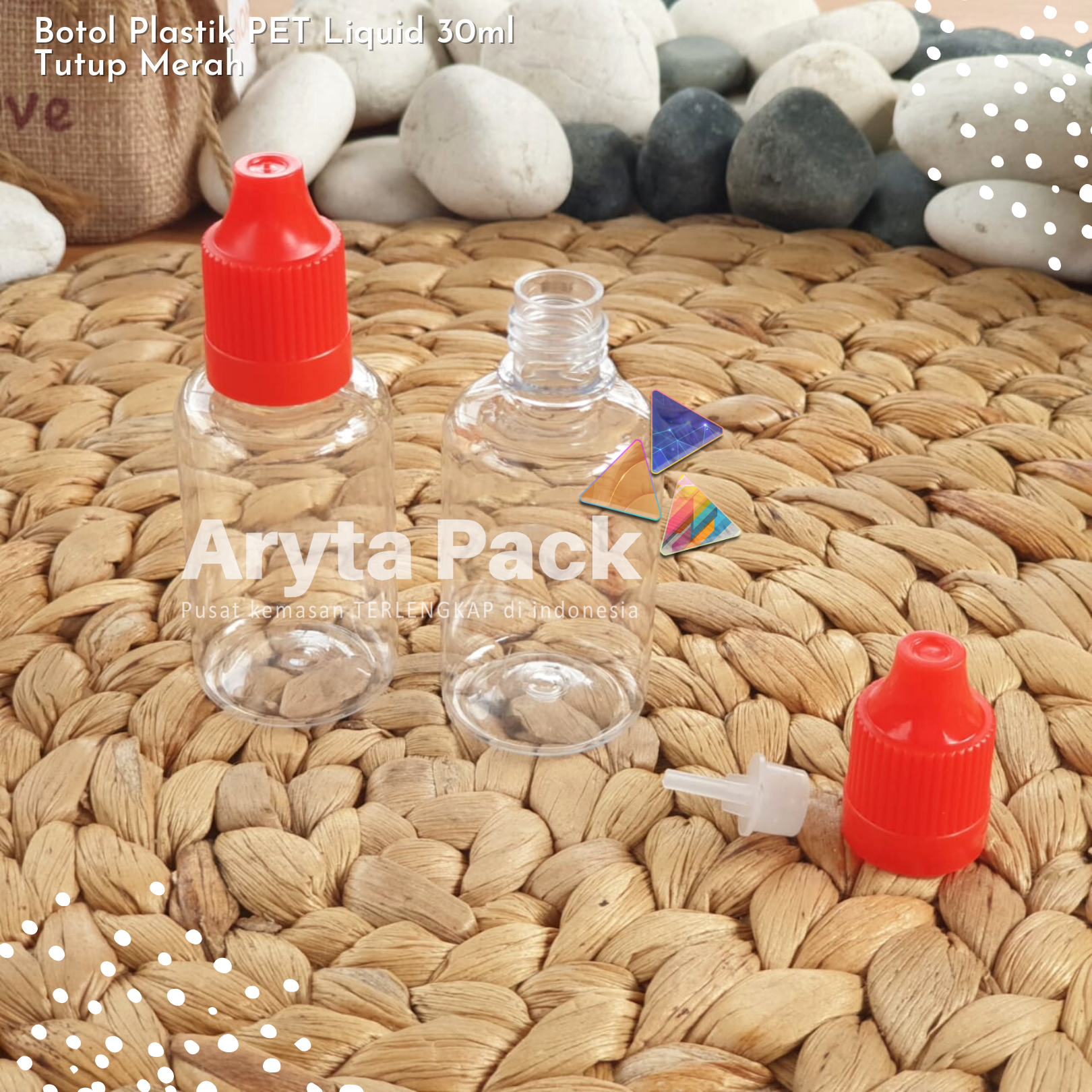 Jual botol plastik PET liquid 30ml childproof E liquid botol tetes