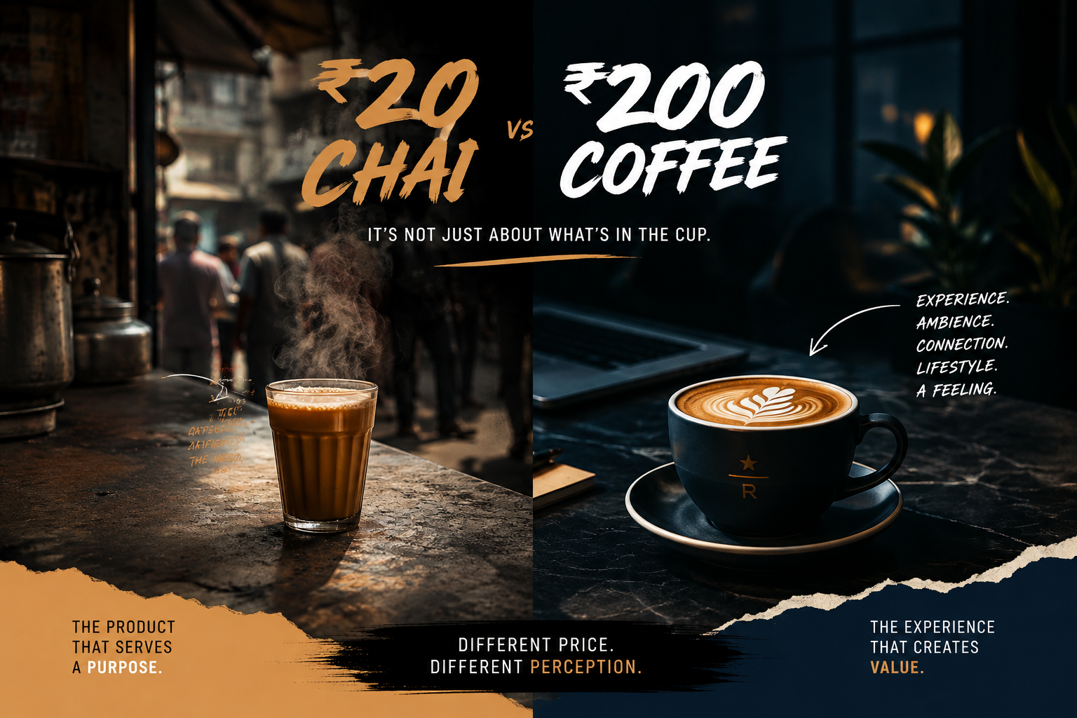₹20 Chai vs ₹200 Coffee: What Brand Value Are You Really Paying For?