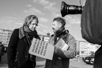 Photojournalism photo from the 2019 demonstration at Letna in Prague