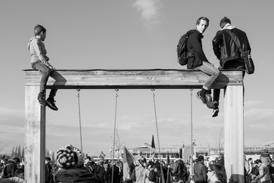 Photojournalism photo from the 2019 demonstration at Letna in Prague
