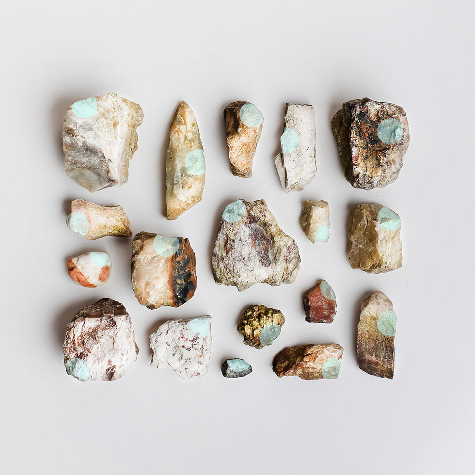 rocks with colour