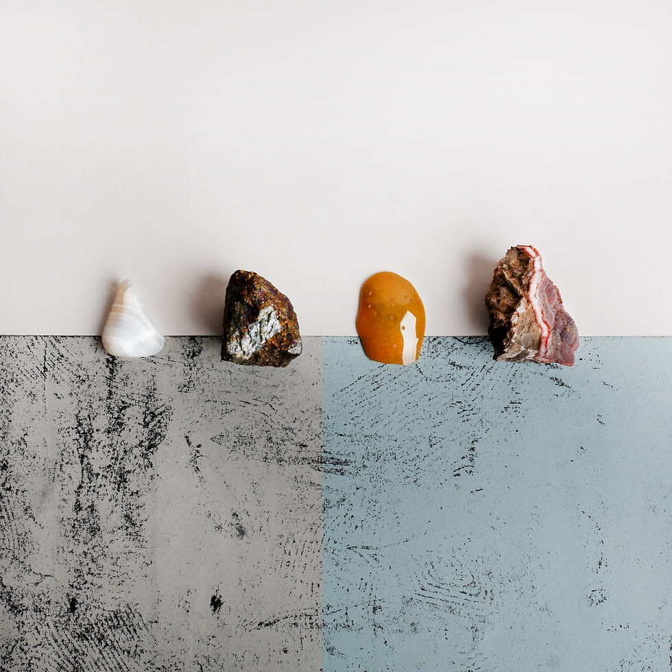 rocks on paper