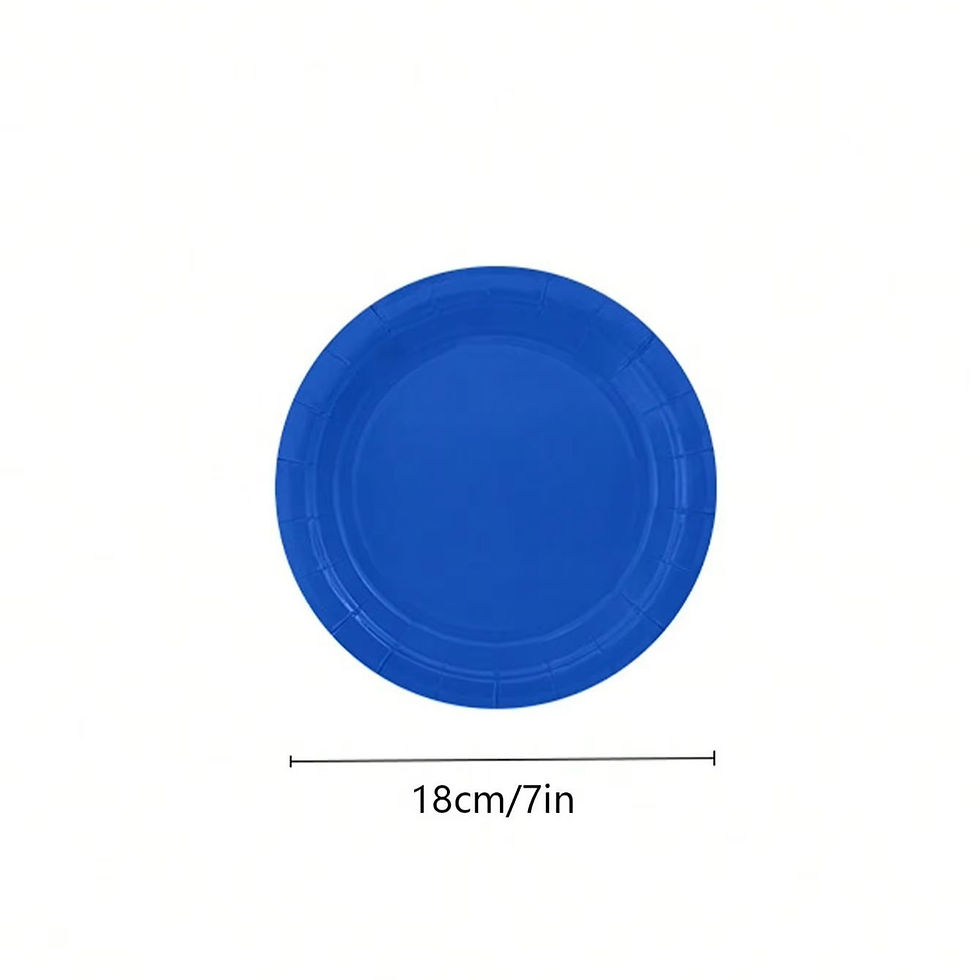 Thumbnail: Party Supplies Set Include Paper Plastic Spoons Forks Knives 9/7 Inch Disposable