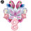 Thumbnail: Butterfly Fairy 32inch Pink Number Foil Balloon Girl Birthday Party Balloons Fai