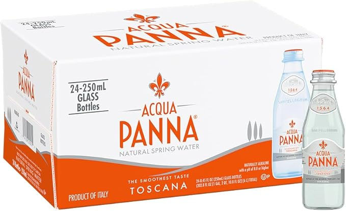Acqua Panna mineral water in glass bottle - 250 ml (pack of 24)