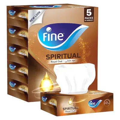 Fine Facial Tissue Lavender Oud Box 120 Sheets X 2 Ply Pack Of 5