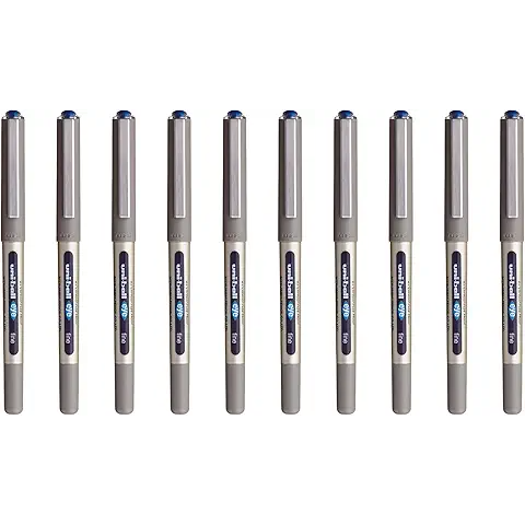 uni-ball UB-157 Eye Fine Rollerball Pens, Blue Uni Super Ink, 7mm Nib, Box of 12