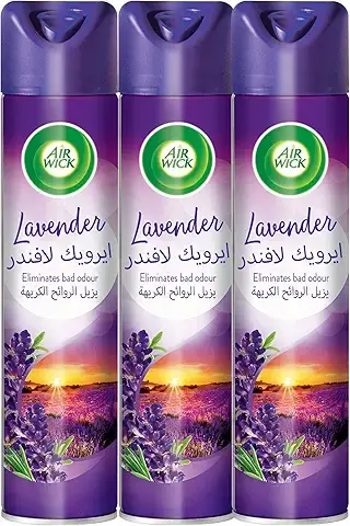 Air Wick Aerosol, Lavender Scent, 300ml x 3