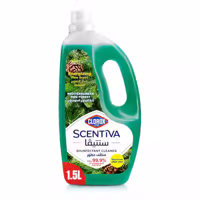 Clorox Scentiva Disinfectant Floor Cleaner, Mediterranean Pine Forest, 1.5L