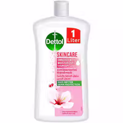 Dettol Skincare Liquid Handwash Refill, Rose & Sakura Blossom Scent, 1L