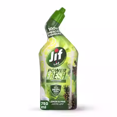 Jif Power Fresh Toilet Cleaner Liquid Lemon & Pine, 750ml