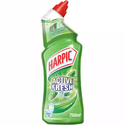 Harpic 100 percent Limescale Remover is a thick, powerful mixture that cleans, s