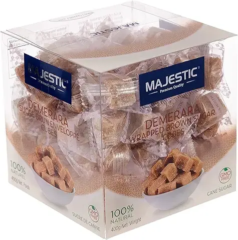 Majestic Demerara Wrapped Brown Sugar Cube 400g
