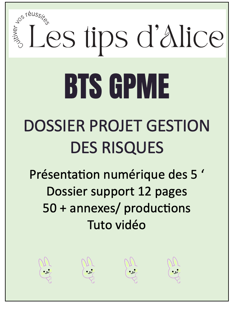 BTS GPME · Dossier E51 gestion des risques