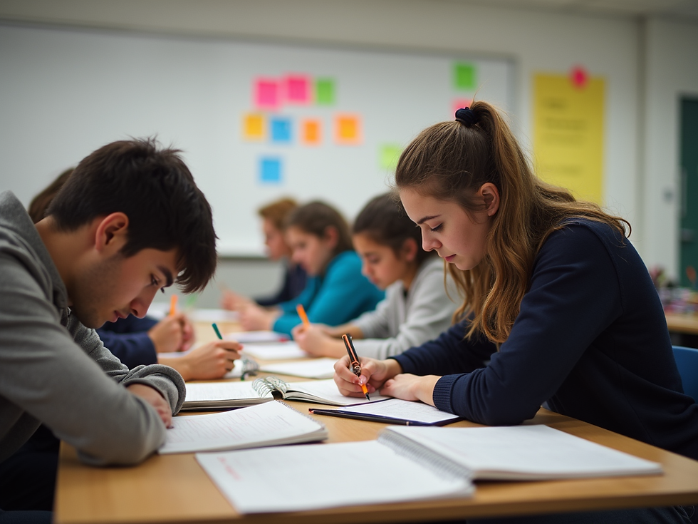 Étudiants de BTS GPME qui préparent les productions de leur projet E51