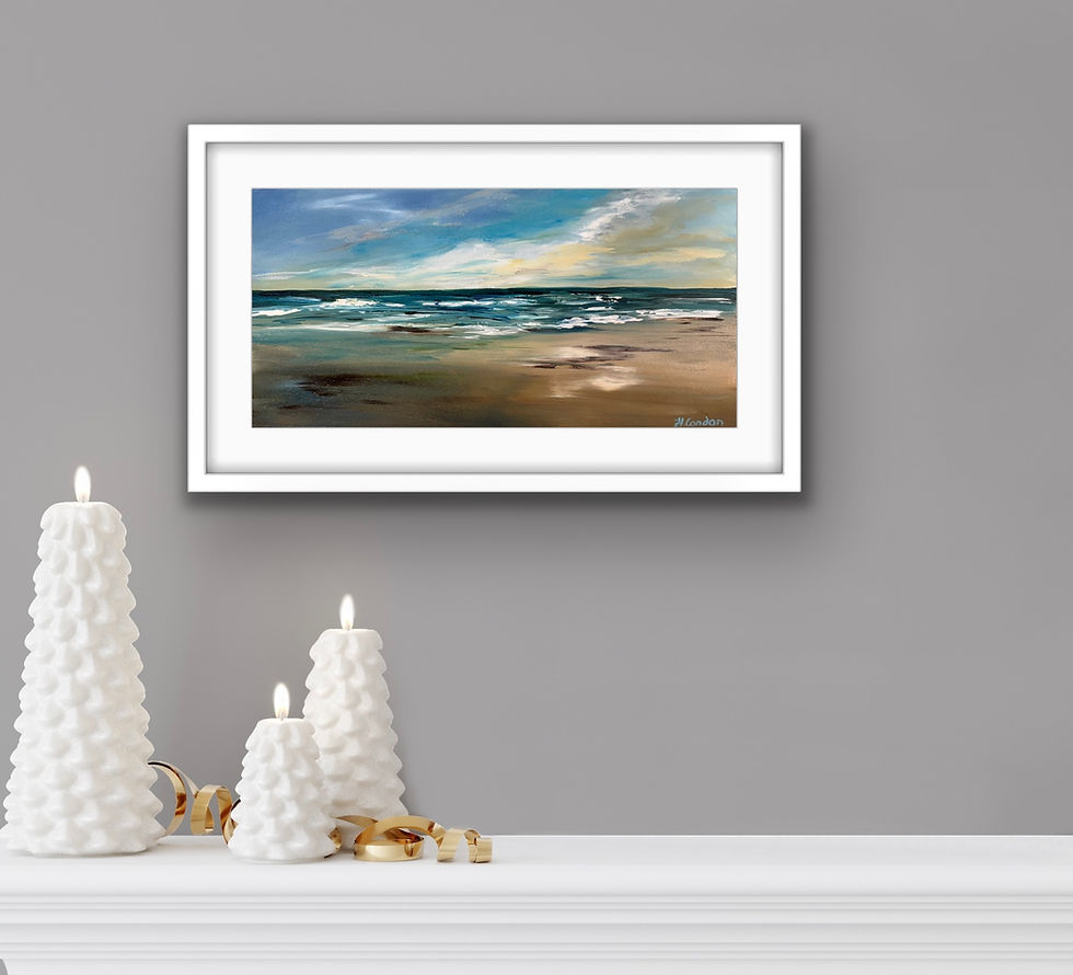 Thumbnail: Light on the Incoming Tide – original Irish seascape painting by Helen Condon