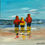 Thumbnail: Original Irish beach painting of three children at the shoreline – Chasing Horizons