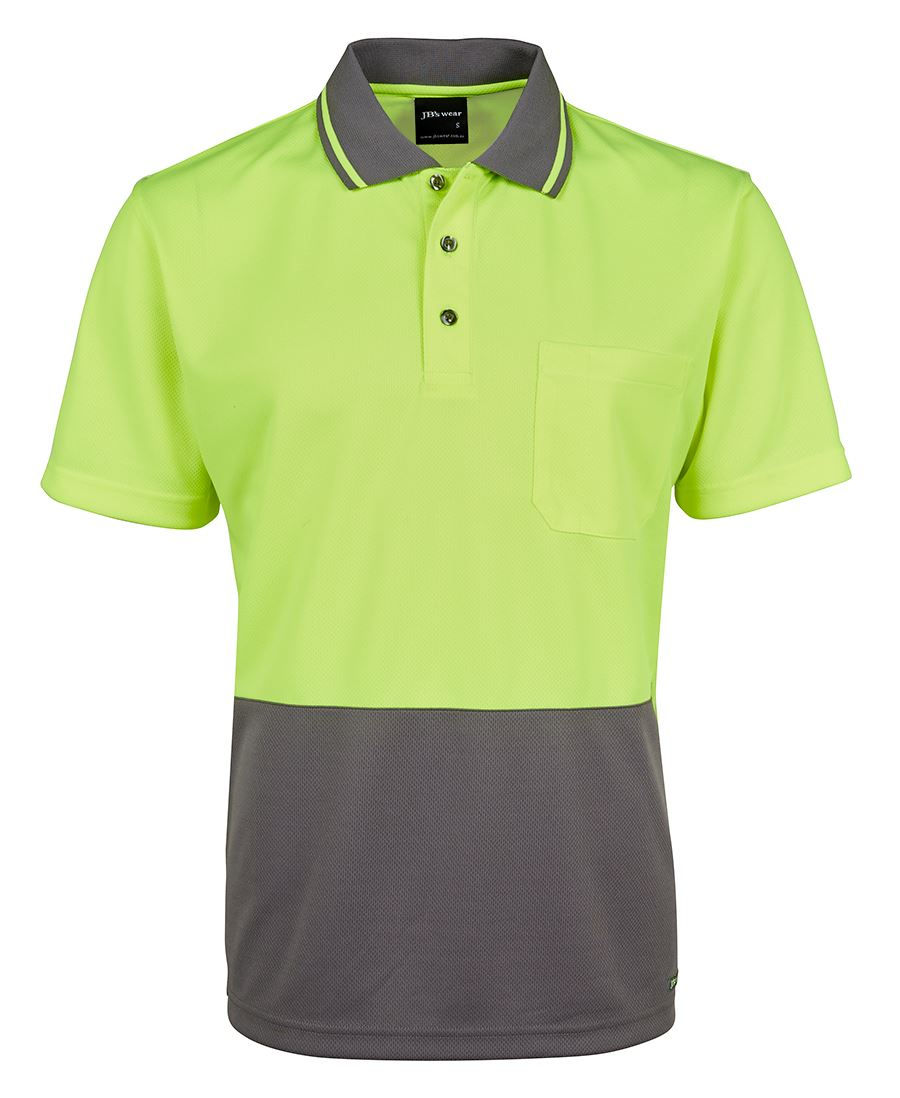 Thumbnail: JBs Adults Hi Vis Non Cuff Traditional Polo