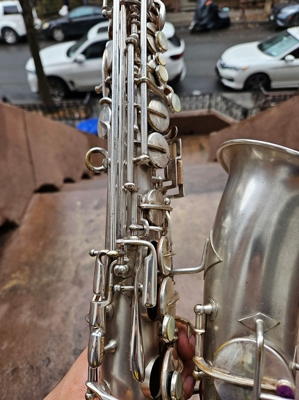 Thumbnail: 1913 Frank Holton Alto Saxophone (22317) Low Pitch