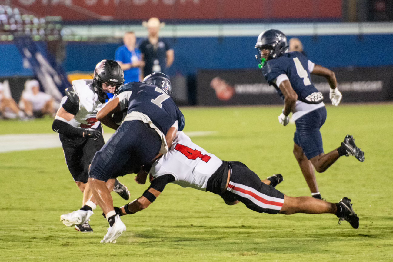 Hard-Hitting Defensive Stop