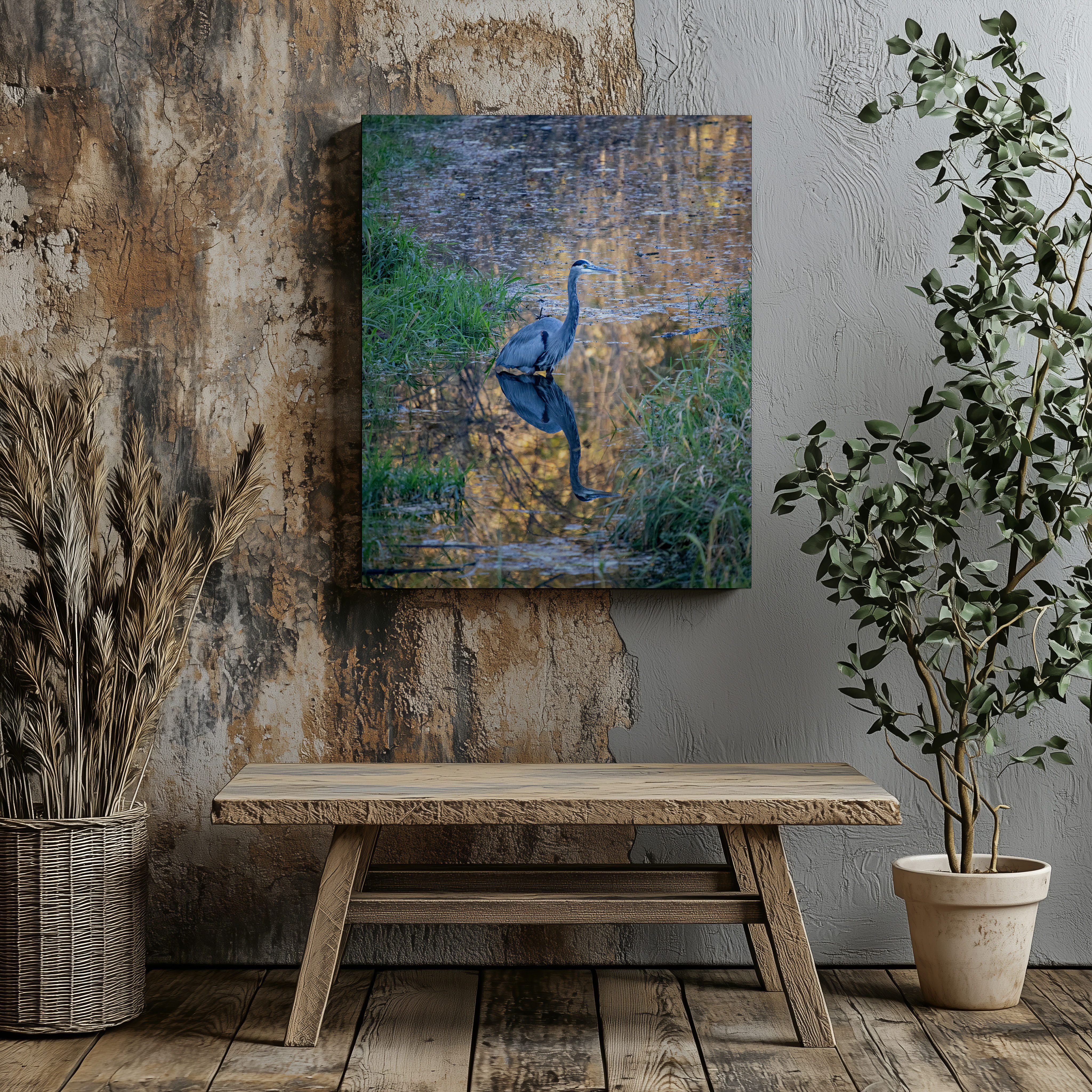 Great Blue Heron (Canvas)