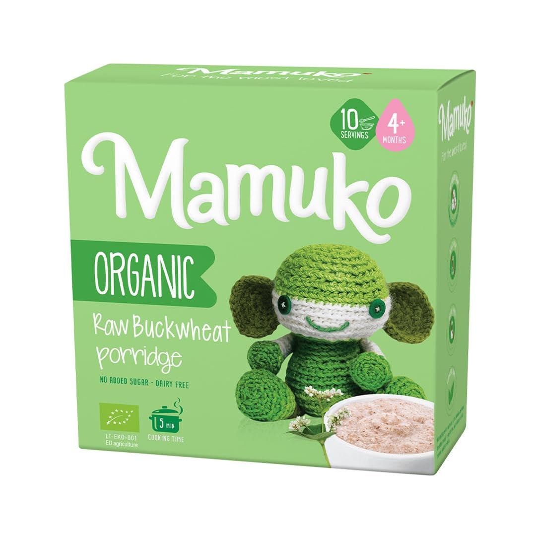 MAMUKO ORGANIC RAW BUCKWHEAT PORRIDGE for babies from 4 months