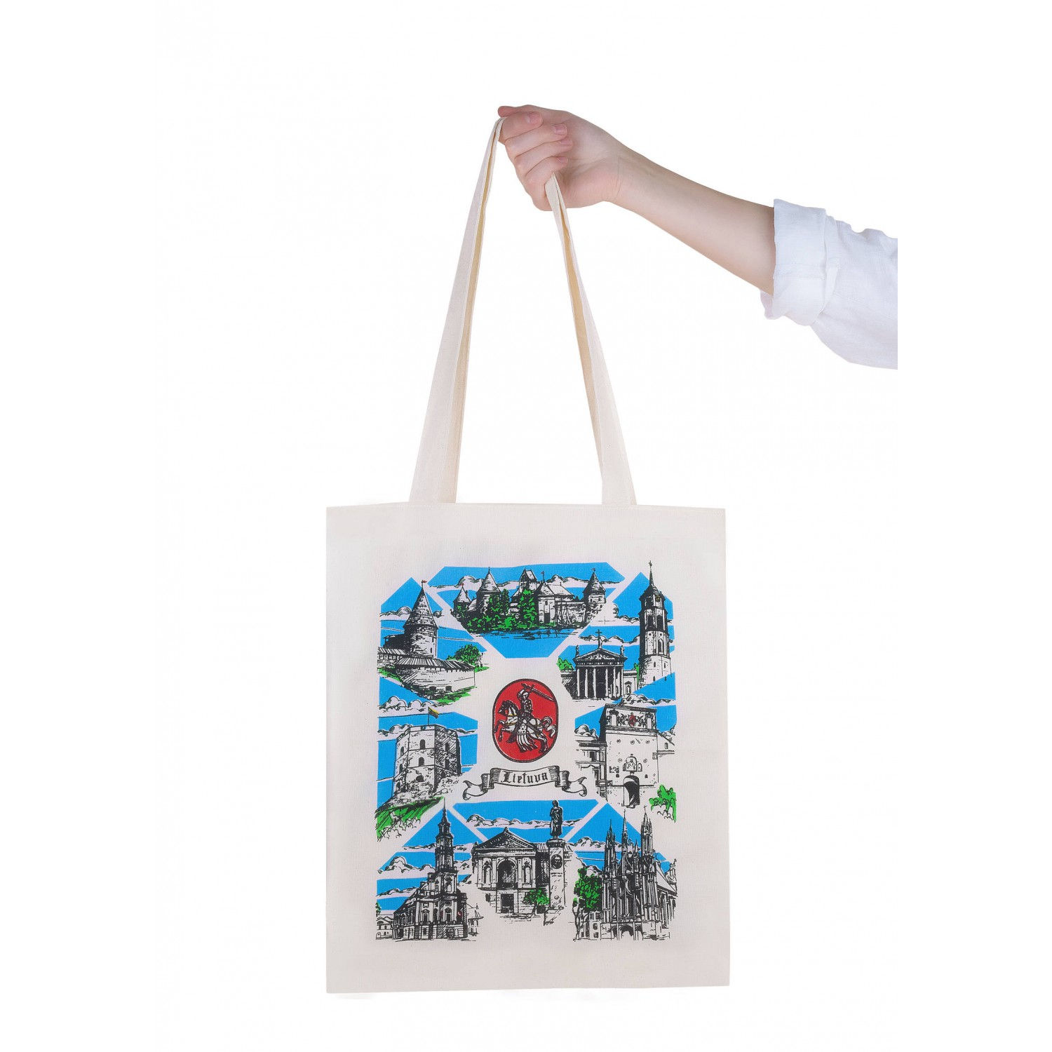 FABRIC BAG with LITHUANIAN CITIES