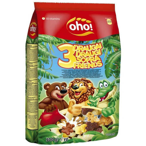 Breakfast cereal OHO 3 friends 500g | Lietuvele