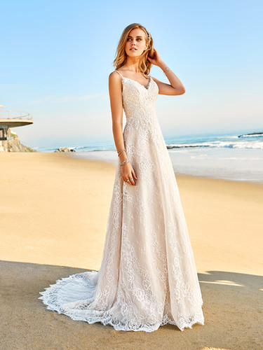 Vestido Cali by Simply Val Stefani Novias Claro de Luna