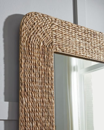 Thumbnail: Norigan Natural Seagrass Floor Mirror