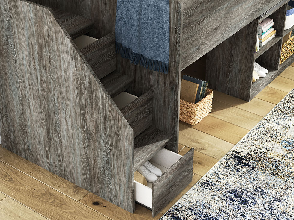 Thumbnail: Frandern Twin Loft Bed with Drawer Storage