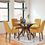 Thumbnail: Lyncott Dining Table and 4 Chairs
