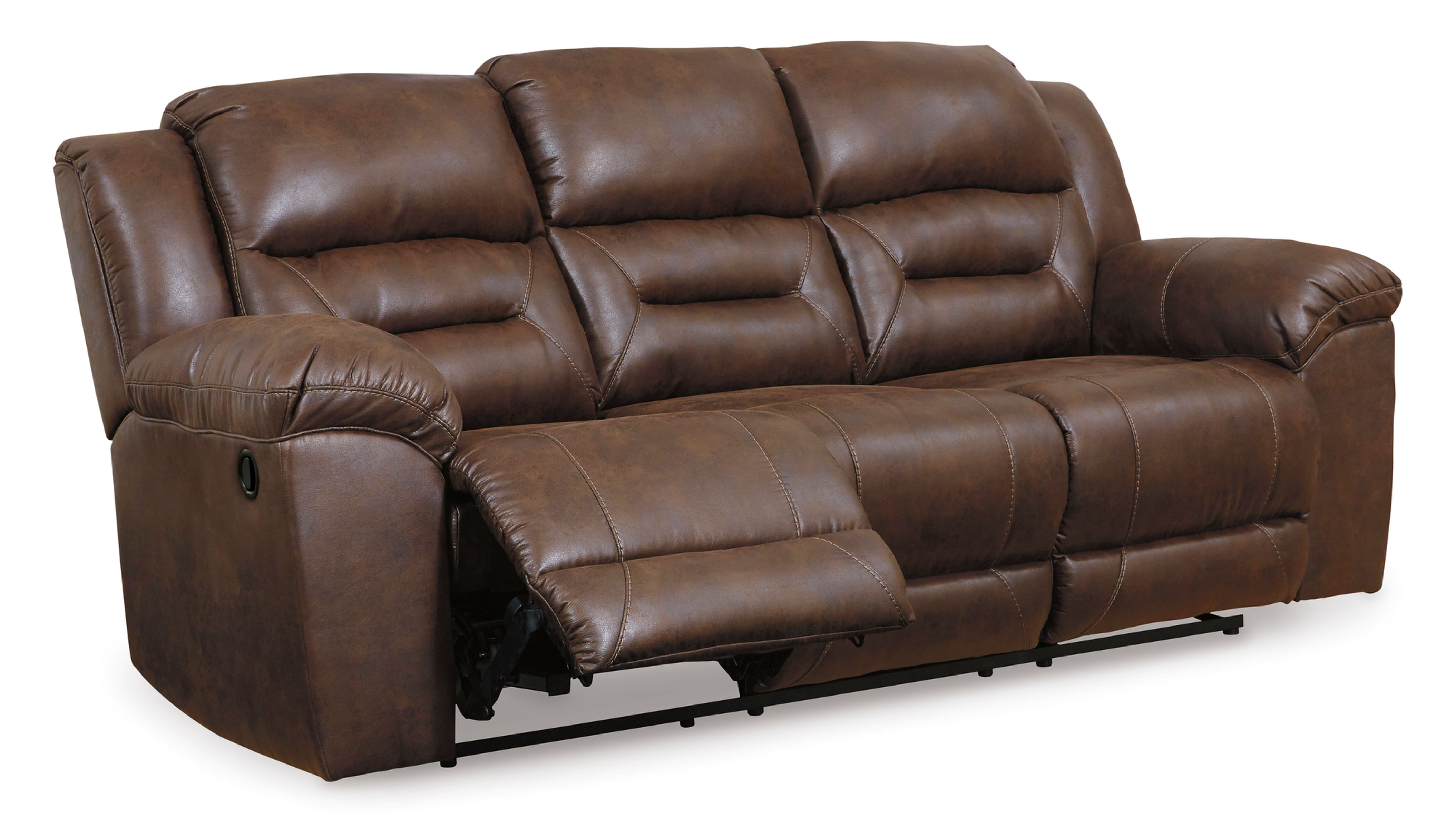 Stoneland Manual Reclining Sofa — Chocolate
