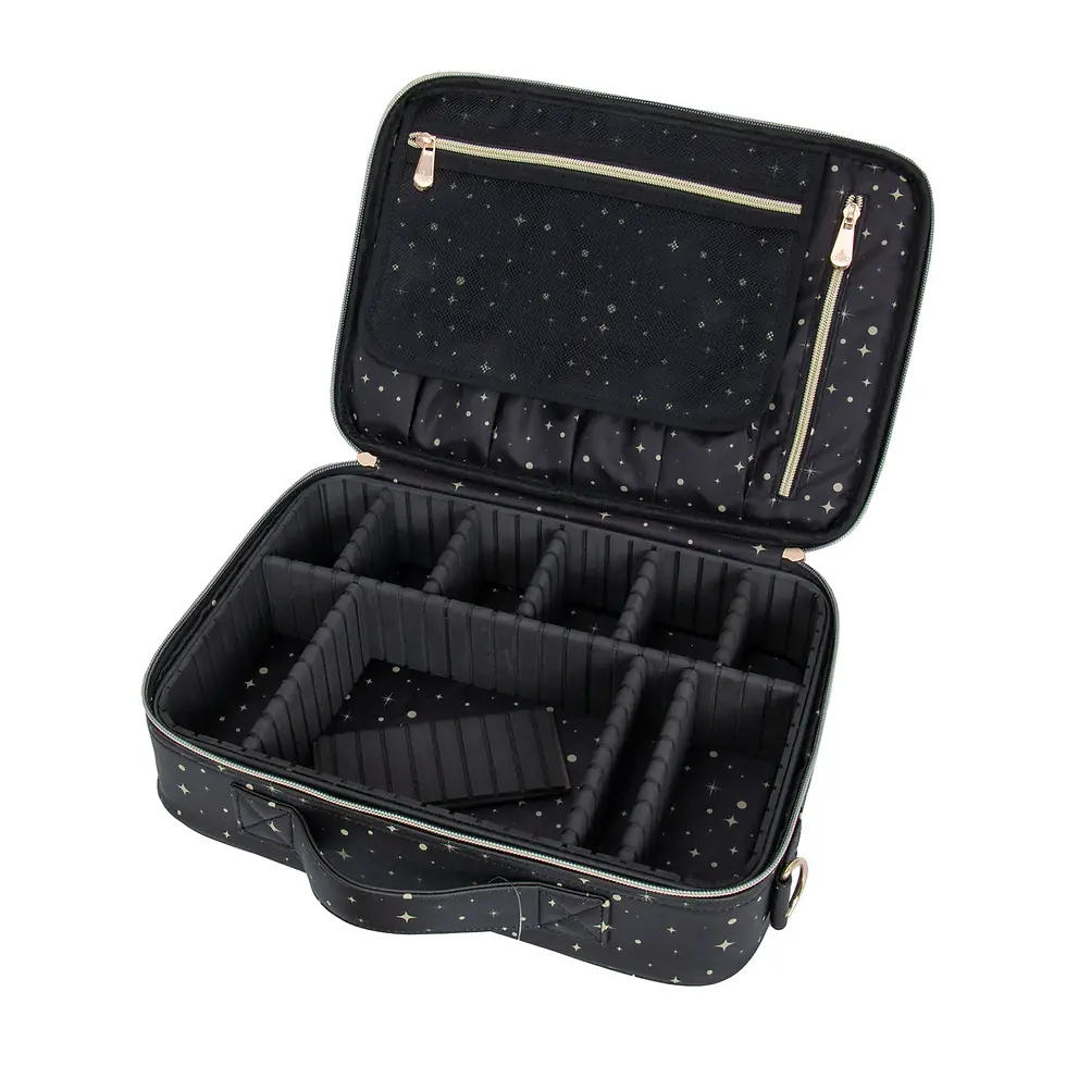 Thumbnail: Princess "Midnight" Makeup Carry Case with Adjustable Dividers