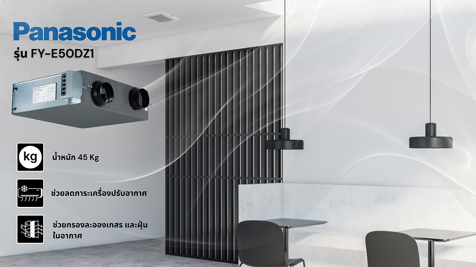 PANASONIC เครื่องแลกเปลี่ยนอากาศชนิดแขวนฝ้าเพดาน รุ่น FY-E50DZ1