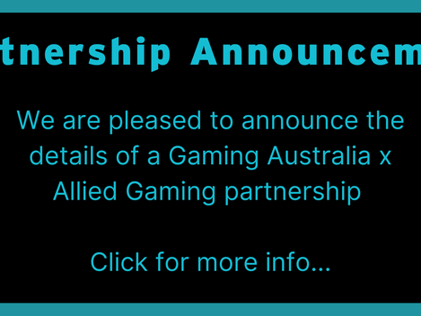 Gaming Australia Partnership Announcement