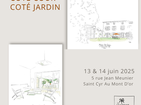 INVITATION À UNE VISITE PRIVEE CÔTÉ COUR - CÔTÉ JARDIN À SAINT CYR AU MONT D'OR.