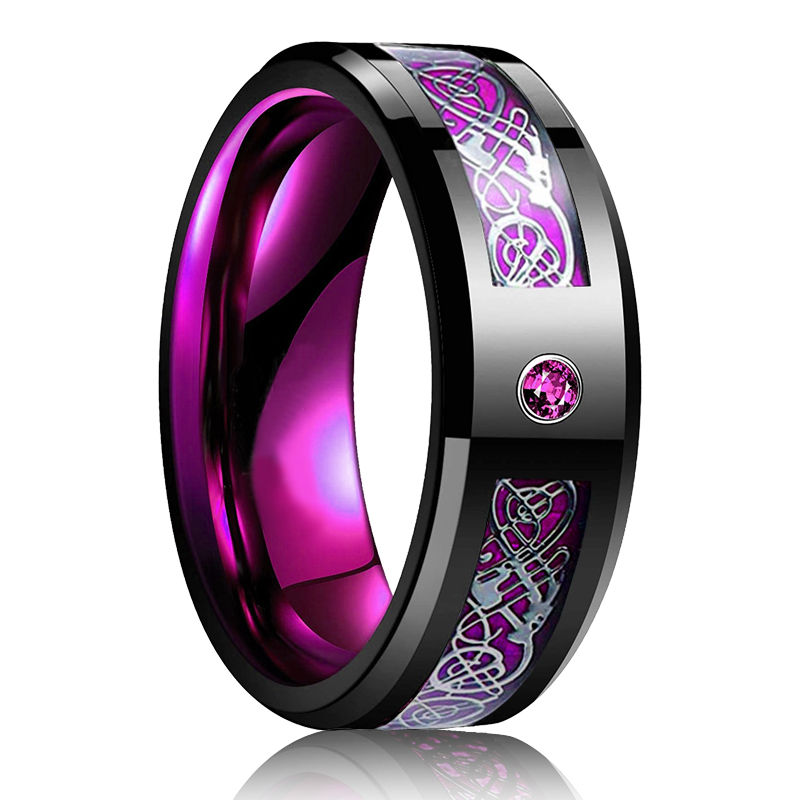Thumbnail: Crimson Forge Tungsten Carbide Ring