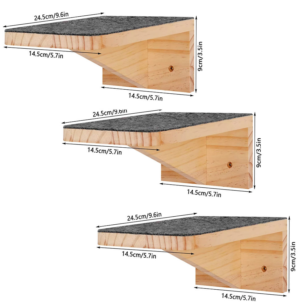 Thumbnail: Wall Mounted Cat Shelf Bed with Soft Cushion Cat Perch Indoor Cat Furniture for 