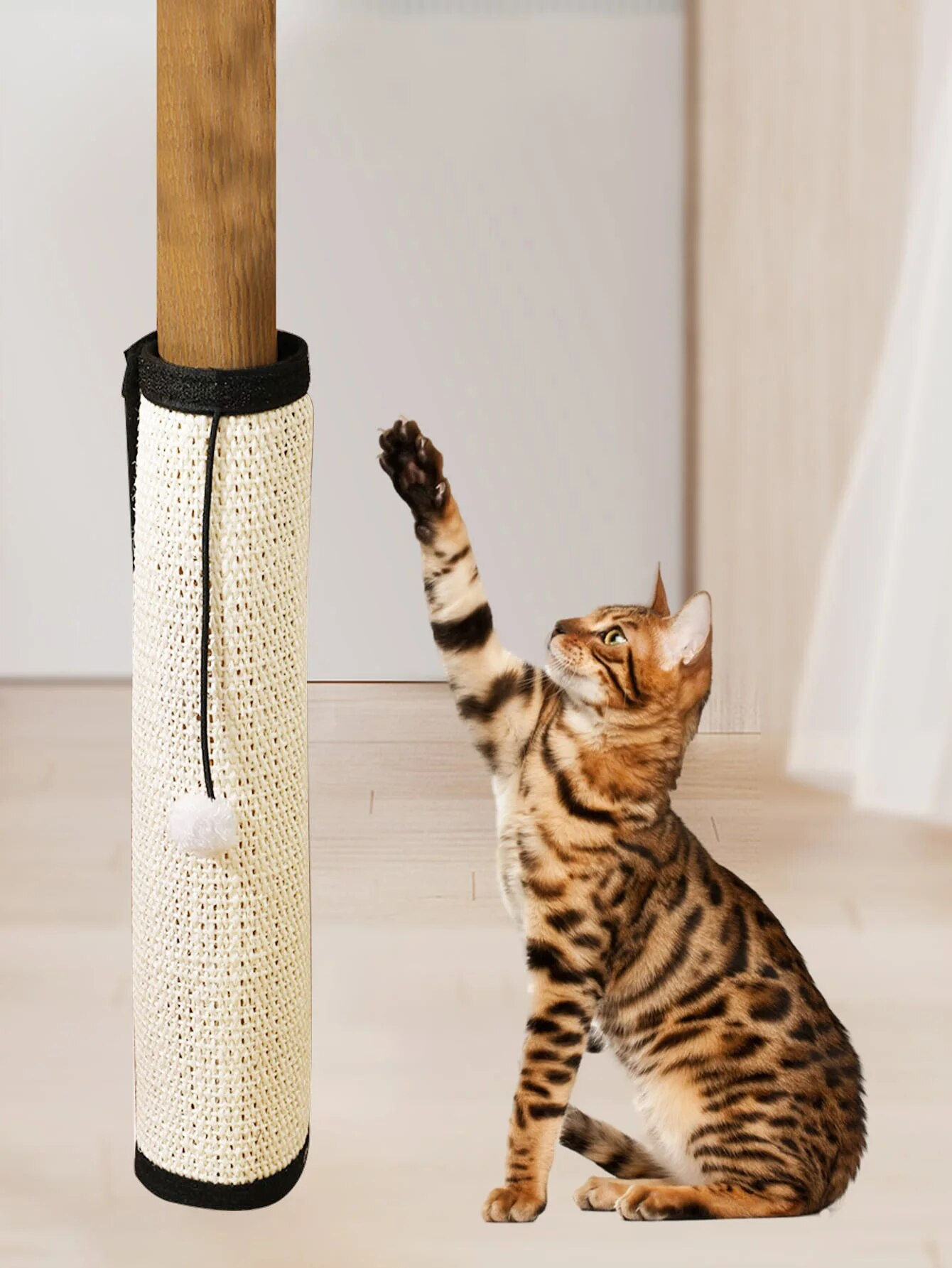 Natural Sisal Cat Scratcher Mat - Protects Furniture and Grinds Claws - Indoor C