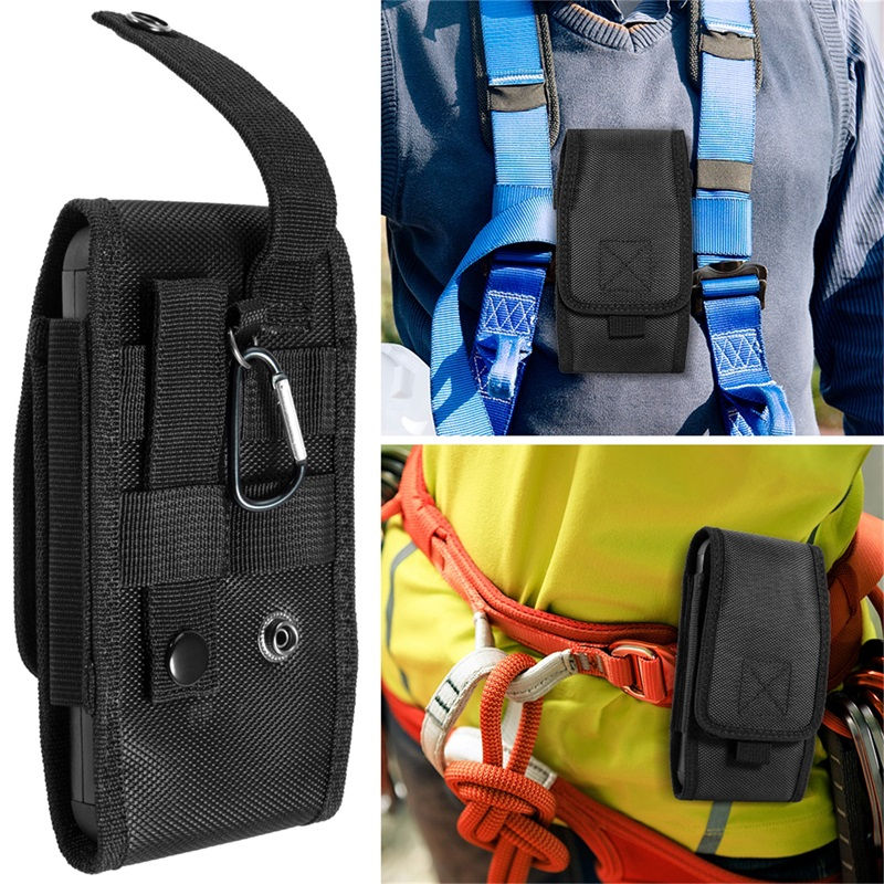 LUXMO Large Vertical Universal Nylon Pouch - Black