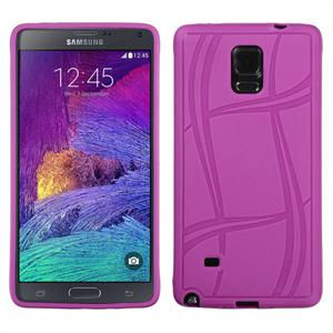 Thumbnail: Samsung Galaxy Note 4, Basketball Texture Candy Skin Cover - Purple