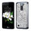 Thumbnail: LG K7, Rhinestones Desire Back Protector Cover - Silver