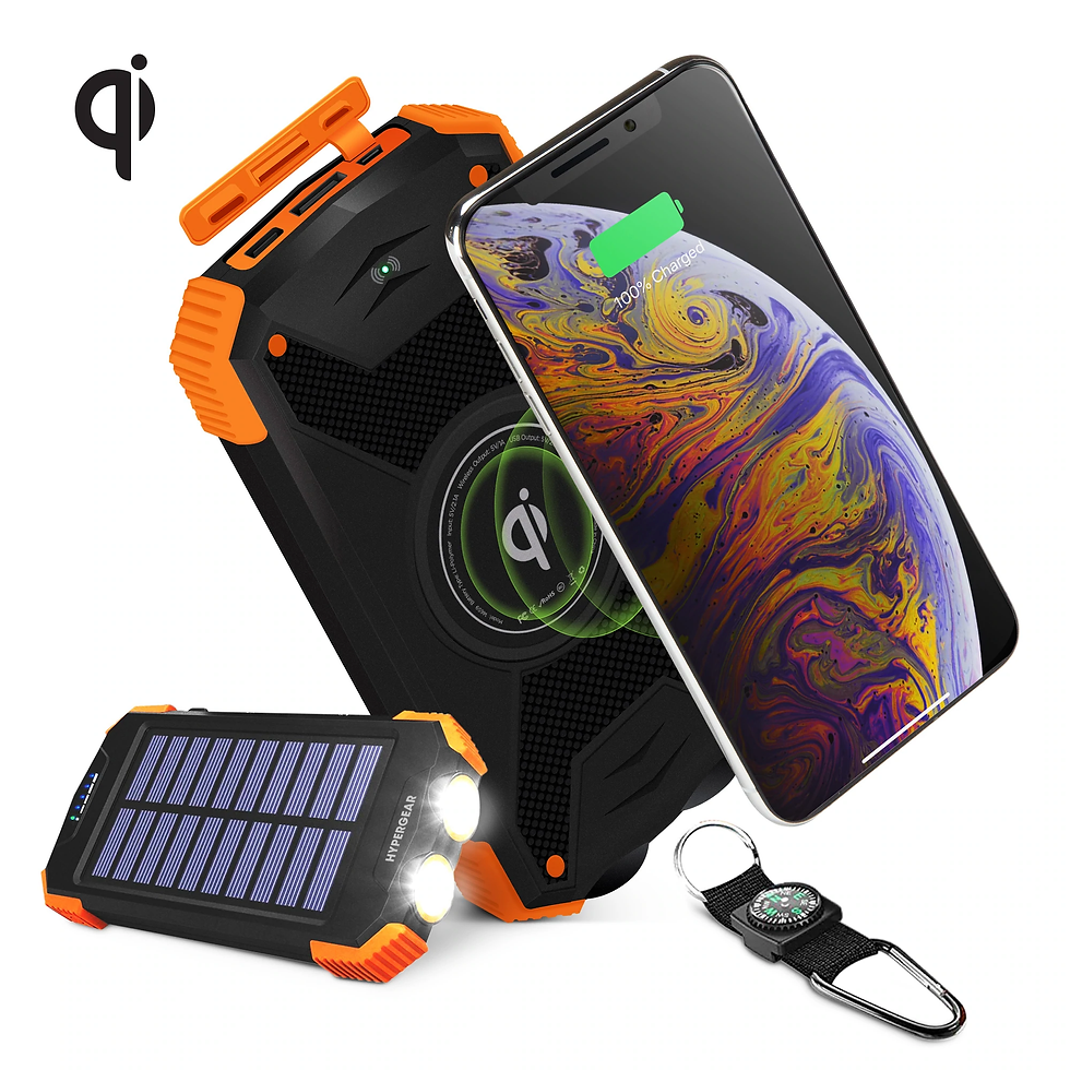 Thumbnail: Solar 10000mAh Wireless Power Bank