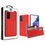 Thumbnail: Samsung Galaxy S20 Fan Edition, Poket Hybrid Protector Cover -  Red / Gray