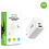 Thumbnail: AmpNergy PowerSurge 30W Fast Dual-Port Charger w/ Foldable Plug - White