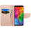 Thumbnail: LG Q7 / Q7+, Liner MyJacket Wallet Crossgrain - Rose Gold