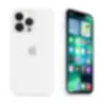 IPHONE 15 PRO MAX SILICONE CASE - WHITE